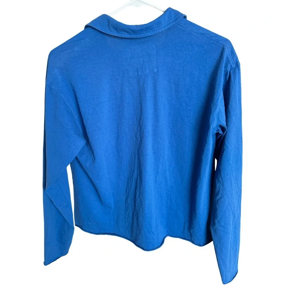 Frank & Eileen NWD Patrick Popover Henley Women’s Blue Size XS - Picture 2 of 6